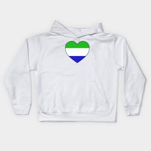 Heart - Sierra Leone Kids Hoodie